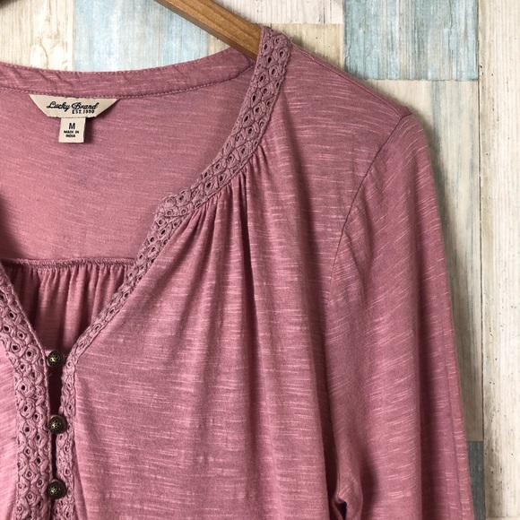 Lucky Brand Long Sleeve Top - Picture 2 of 8